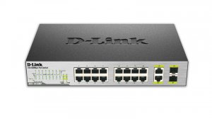 D-Link DES-1018MP network switch Unmanaged Fast Ethernet (10/100) Power over Ethernet (PoE) Black