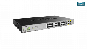 D-Link DGS-1026MP network switch Unmanaged Gigabit Ethernet (10/100/1000) Power over Ethernet (PoE) Black, Grey