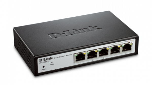 D-Link DGS-1100-05 Managed L2 Gigabit Ethernet (10/100/1000) Grey