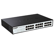 D-Link EasySmart Managed L2 Gigabit Ethernet (10/100/1000) Power over Ethernet (PoE) Black, Grey