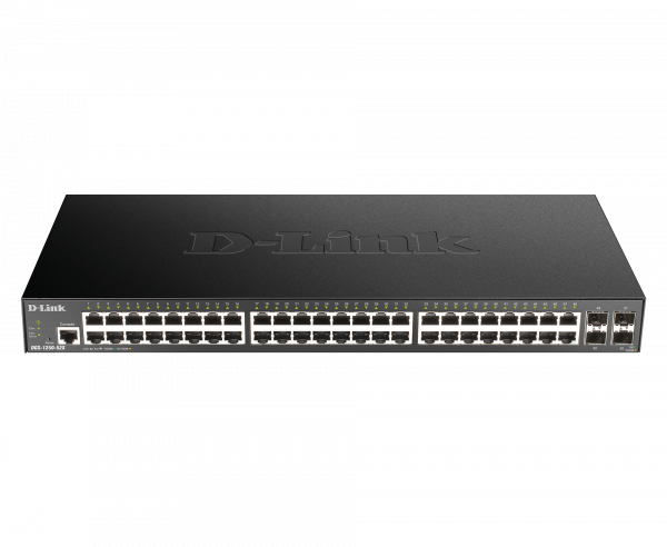 D-Link DGS-1250-52X network switch Managed L3 Gigabit Ethernet (10/100/1000) Black
