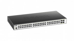 D-Link DGS-3000-52X network switch Managed L2 Gigabit Ethernet (10/100/1000) 1U Black