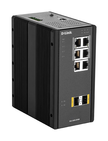 D-Link DIS‑300G‑8PSW Managed L2 Gigabit Ethernet (10/100/1000) Power over Ethernet (PoE) Black