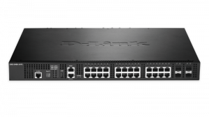 D-Link DXS-3400-24TC network switch Managed L3 Gigabit Ethernet (10/100/1000) Black