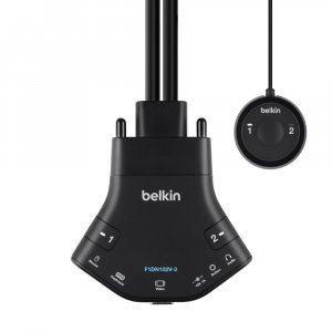 Belkin F1DN102V-3UK KVM switch Black