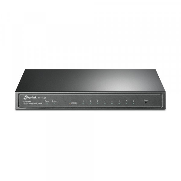 TP-LINK T1500G-8T network switch Managed L2/L3/L4 Gigabit Ethernet (10/100/1000) Power over Ethernet (PoE) Black