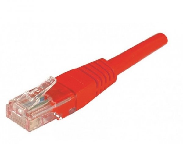 EXC Patch RJ45 cat.5e U/UTP Red 5m networking cable Cat5e U/UTP (UTP)