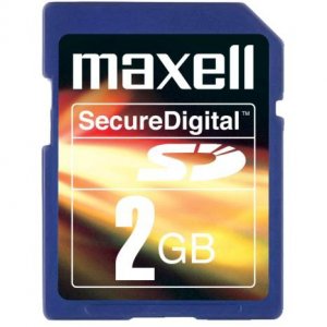 Maxell SD memory card 2 GB