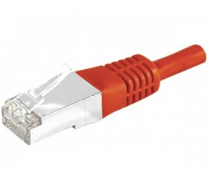 CUC Exertis Connect 858301 networking cable Red 0.5 m Cat6a S/FTP (S-STP)