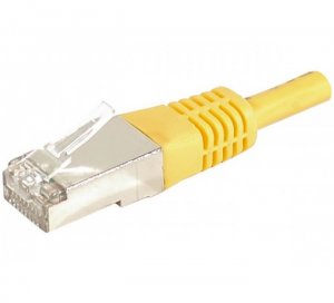 EXC 859560 networking cable Yellow 0.15 m Cat6a F/UTP (FTP)
