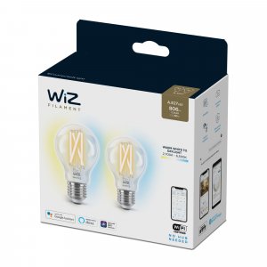 WiZ Filament clear A60 E27 x2