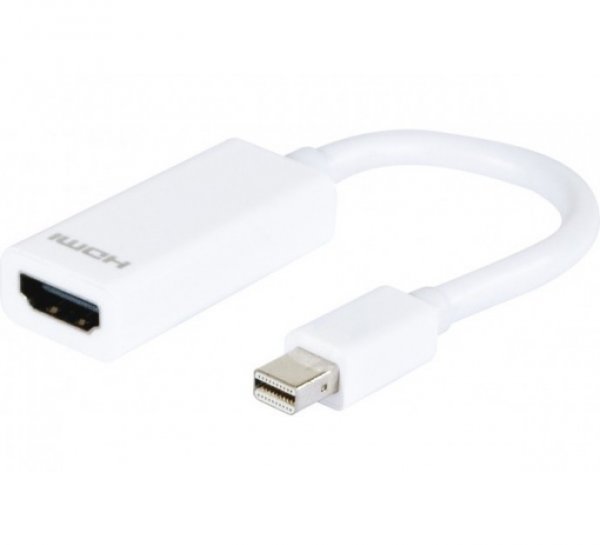 Connect 127387 video cable adapter 0.09 m Mini-Displayport HDMI White
