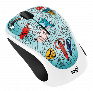 Logitech M238 mouse Ambidextrous RF Wireless Optical 1000 DPI
