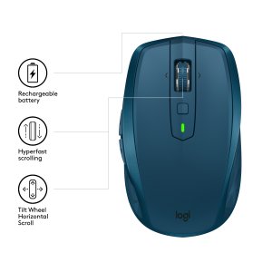 Logitech MX Anywhere 2S mouse Right-hand RF Wireless+Bluetooth 4000 DPI