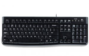 Logitech K120 keyboard USB QWERTZ Hungarian Black
