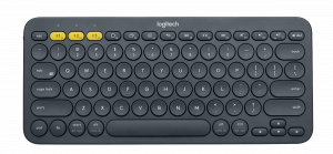 Logitech K380 keyboard Bluetooth QWERTY US International Grey