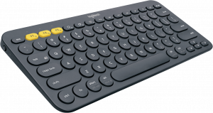 Logitech K380 keyboard Bluetooth QWERTY US International Grey
