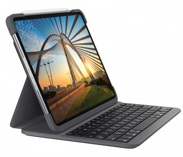 Logitech Slim Folio Pro Graphite Bluetooth German