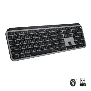 Logitech MX Keys for Mac keyboard RF Wireless + Bluetooth QWERTY US International Aluminium, Black