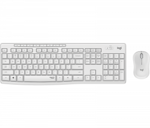 Logitech MK295 Silent Wireless Combo keyboard RF Wireless QWERTY UK International White