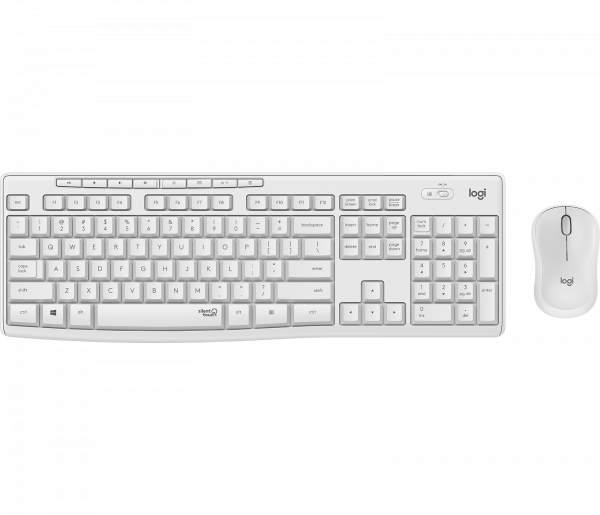 Logitech MK295 Silent Wireless Combo keyboard RF Wireless QWERTY UK International White