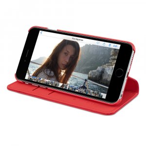 Logitech 939-001425 mobile phone case 11.9 cm (4.7") Wallet case Red