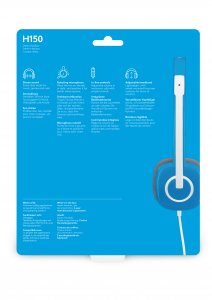 Logitech H150 Headset Head-band Blue