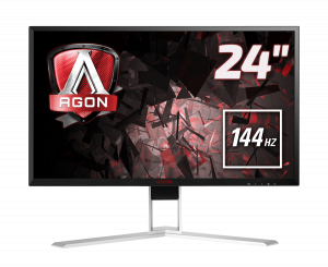 AOC AGON 1 AG241QX computer monitor 61 cm (24″) 2560 x 1440 pixels Quad HD LED Black, Red