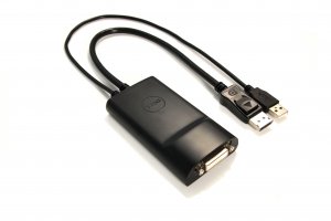 DELL 470-AANW video cable adapter DisplayPort DVI (Dual-Link) Black