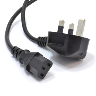 Dynamode UK - IEC13 2m Black Power plug type G C13 coupler