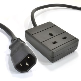 Dynamode UK - IEC14 5m Black Power plug type G C14 coupler