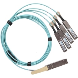 DELL 470-ACUE fibre optic cable 5 m QSFP28-DD 2x QSFP28 Aqua colour