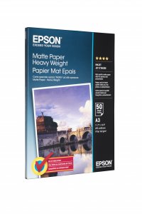 Epson Matte Paper Heavy Weight, DIN A3, 167g/m², 50 Sheets