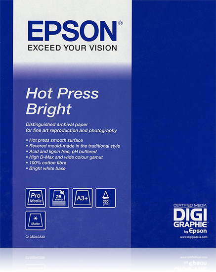 Epson Hot Press Bright, DIN A2, 25 Sheets