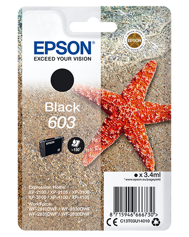 Epson C13T03U14020 ink cartridge 1 pc(s) Original Standard Yield Black