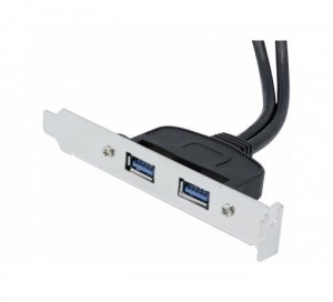 EXC 146697 USB cable 0.25 m 2 x USB 3.0 10-pin DIP 2 x USB3.0 type A Black