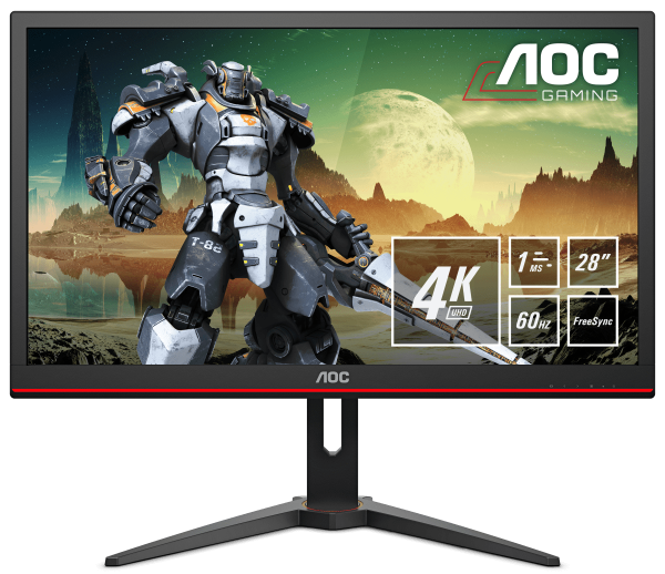 AOC G1 G2868PQU computer monitor 71.1 cm (28") 3840 x 2160 pixels 4K Ultra HD LED Black