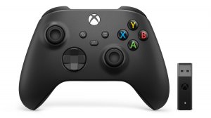 Microsoft Xbox Wireless Controller + Wireless Adapter for Windows 10 Black Gamepad PC, Xbox One, Xbox One S, Xbox One X, Xbox Series S, Xbox Series X