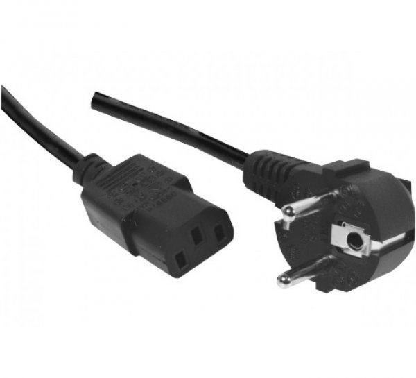 CUC Exertis Connect 808010 power cable Black 1.8 m C13 coupler CEE7/4