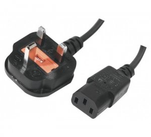 EXC 809010 power cable Black 1.5 m Power plug type G C14 coupler