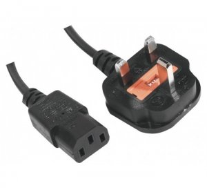 EXC 809010 power cable Black 1.5 m Power plug type G C14 coupler