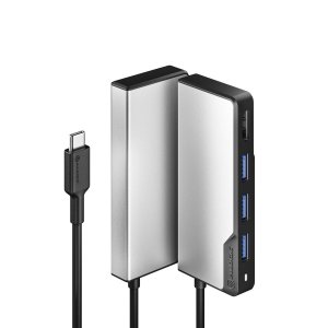 ALOGIC UCFUHD-SGR laptop dock/port replicator USB 3.2 Gen 1 (3.1 Gen 1) Type-C Black, Silver