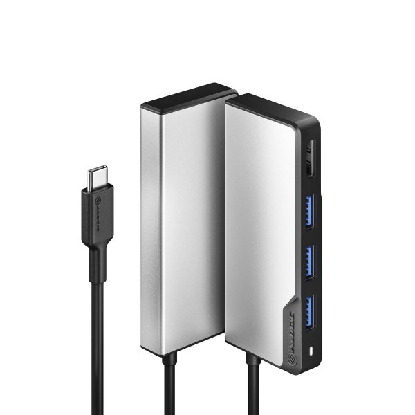 ALOGIC UCFUHD-SGR laptop dock/port replicator USB 3.2 Gen 1 (3.1 Gen 1) Type-C Black, Silver