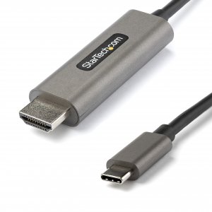 StarTech.com 6.6ft (2m) USB C to HDMI Cable 4K 60Hz w/ HDR10 - Ultra HD USB Type-C to 4K HDMI 2.0b Video Adapter Cable - USB-C to HDMI HDR Monitor/Display Converter - DP 1.4 Alt Mode HBR3