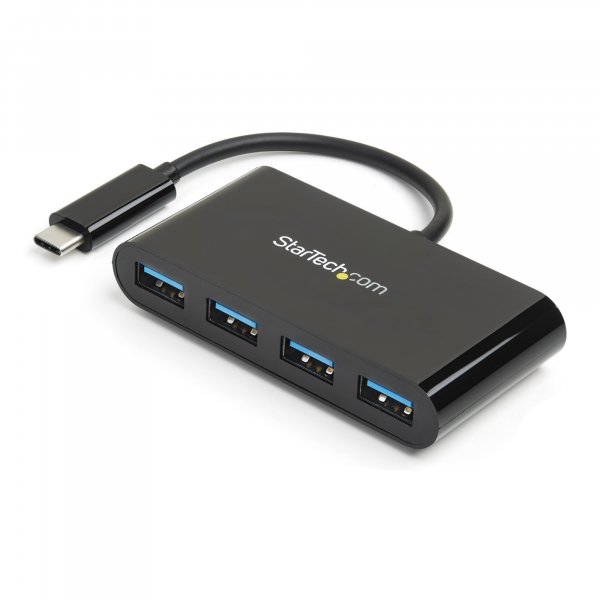 StarTech.com 4-Port USB-C Hub - USB-C to 4x USB-A - USB 3.0 Hub - 5Gbps - Bus Powered