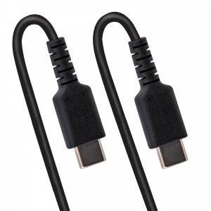 StarTech.com 3ft (1m) USB-C Fast Charging Cable, Rugged, Coiled, Charge & Sync, 3A, USB 2.0, TPE Jacket and Aramid Fiber - USB C Charging Cord