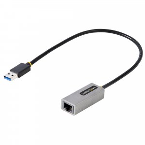 StarTech.com USB 3.0 to Gigabit Ethernet Network Adapter, 10/100/1000 Mbps, USB to RJ45, USB 3.0 to LAN Adapter, USB 3.0 Ethernet Adapter (GbE), 11in Attached Cable, Driverless Install