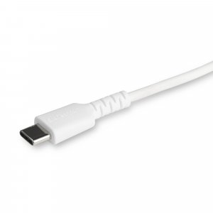 StarTech.com 6 foot (2m) Durable White USB-C to Lightning Cable - Heavy Duty Rugged Aramid Fiber USB Type A to Lightning Charger/Sync Power Cord - Apple MFi Certified iPad/iPhone 12