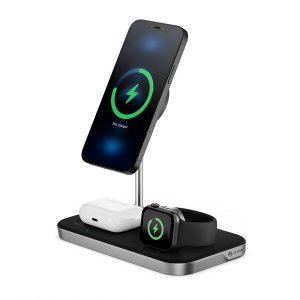 ALOGIC MSP31CS15W mobile device charger Headset, Smartphone, Smartwatch Black USB Wireless charging Fast charging Indoor
