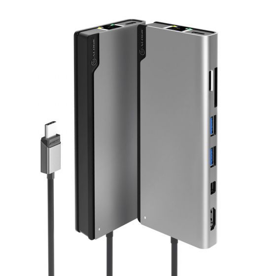 ALOGIC ULDPLSV2-SGR laptop dock/port replicator Wired USB 3.2 Gen 1 (3.1 Gen 1) Type-C Black, Grey